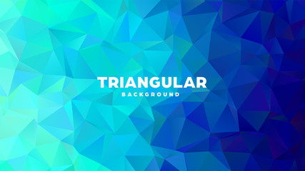 Fototapeta premium Triangle polygonal abstract geometric background. Colorful gradient design. Low poly shape banner. Vector illustration.