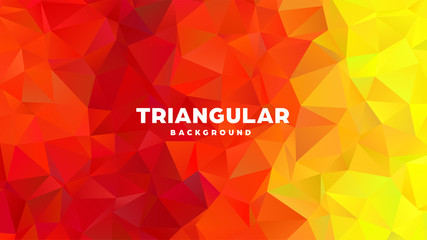Triangle polygonal abstract geometric background. Colorful gradient design. Low poly shape banner. Vector illustration.