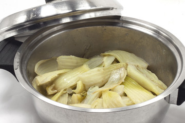 verdura autunnale finocchi cotti a vapore