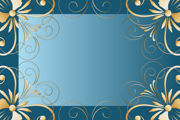 New year greeting card with pattern and place for text