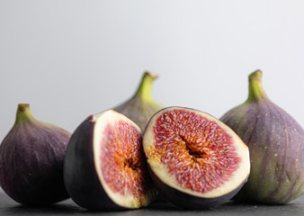 Figs. Macro. Fruits. Texture. Sweet Food