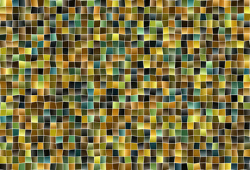 Dark Green, Yellow vector backdrop with rhombus.