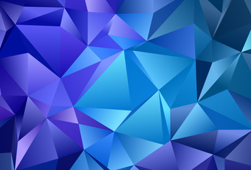 Dark BLUE vector pattern with polygonal style.