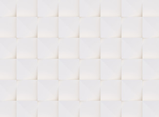 3D pattern made of white and beige geometric shapes, creative background or wallpaper surface made of light and shadow. Futuristic seamless decorative abstract texture design, simple graphic elements