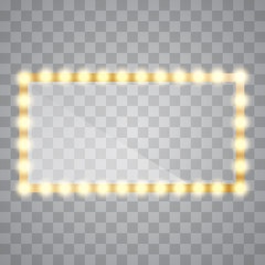 Glamour makeup blank mirror