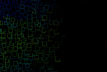 Obraz premium Dark Blue, Yellow vector pattern in square style.