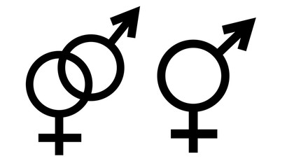 Gender symbol vector.  
