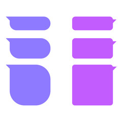 Chat Icon in trendy flat style 