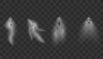 Realistic Ghosts on transparent