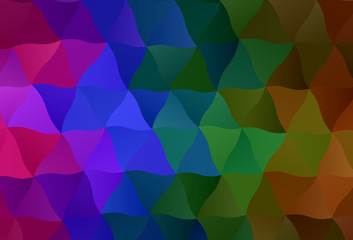 Obraz premium Dark Multicolor vector polygonal template.