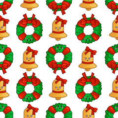 vector kawaii Christmas collection