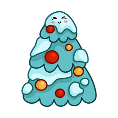 vector kawaii Christmas collection