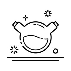 Laboratory Flasks Icon Set