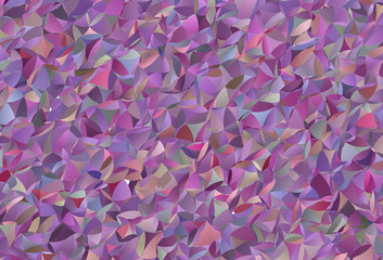 Light Multicolor vector triangle mosaic texture.