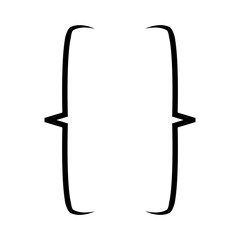 Bracket icon. Web 