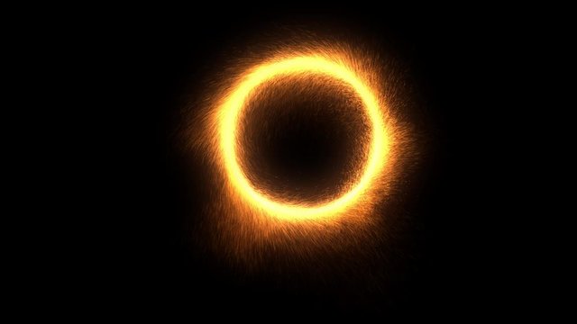Sparky Portal Effect V2 in Air with Alpha Channel