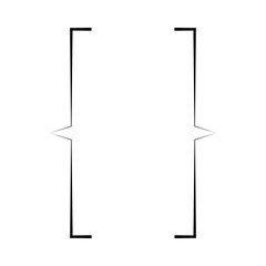 Bracket icon. Web 