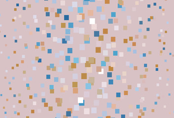 Light Blue, Yellow vector pattern in square style.