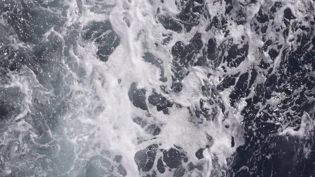 Bali water texture in slow motion