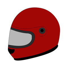 Red Helmet - Cartoon Vector Image
