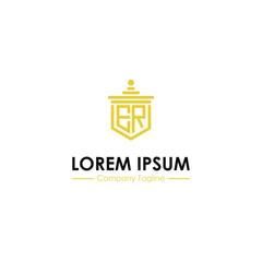 logo design inspiration for companies from the initial letters of the ER logo icon. -Vector