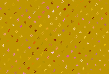 Light Multicolor vector pattern with ABC symbols.