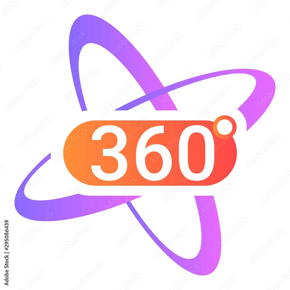Aufkleber circle virtual reality icon. cartoon of circle virtual reality vector icon for web design isolated o