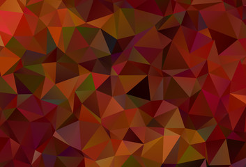 Dark Green, Red vector gradient triangles texture.