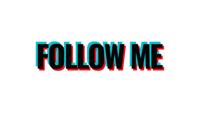 Follow Me Poster for Social Media