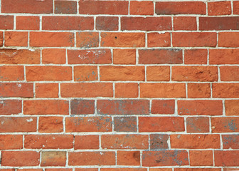 Background, texture brick wall red color
