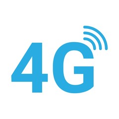 4g icon vector logo template