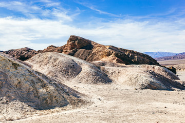 Fototapeta na wymiar Death Valley badland landscape. California, USA