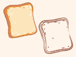 食パン。ベクターイラストレーション