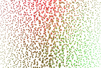 Light Green, Red vector pattern in square style.