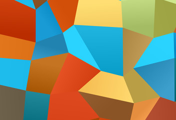 Light Blue, Yellow vector background in polygonal style.