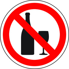 Sign: no alcohol on street