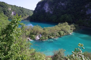 Fototapeta na wymiar Plitvice Lakes landscape