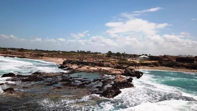 caesarea ocean fly over