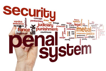 Penal system word cloud