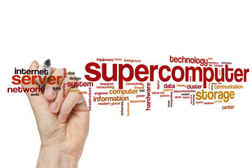 Supercomputer word cloud