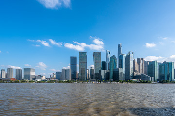 city skyling in shanghai china