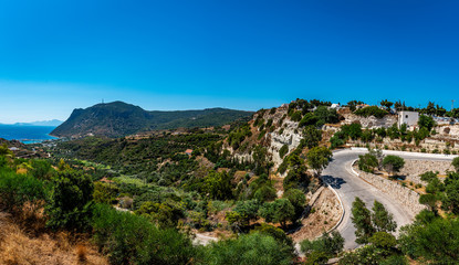 Fototapeta na wymiar Panorama of Kos Greece Kefalos