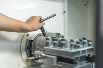 machine tool in factory