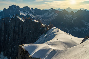 Mont Blanc massif, mountain range in the Alps