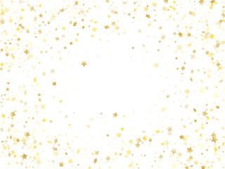 Magic gold sparkle texture vector star background.