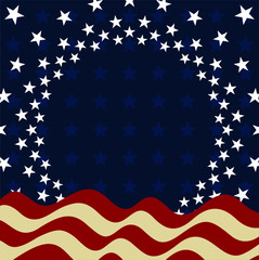 happy Fourth of July Independence Day. Vector illustration background  - Vector