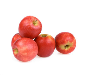 Fototapeta na wymiar pink lady apples isolated on white background