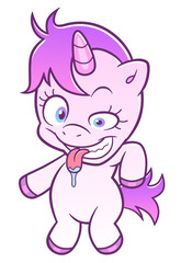 Crazy cute unicorn