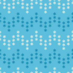 Chevron Vector Seamless Pattern of Snowflakes. Winter Traditional Holiday Wallpaper with Snow Print. Zigzag Striped Blue Background for Gift Wrapping or Textile. Christmas and New Year