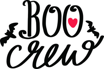 Cute vector halloween illustration. Halloween lettering